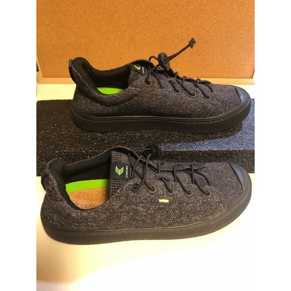 Cariuma Unisex Ethical Sneakers "Stone Black Knit Low Top Mens11 /Womens12.5 - Picture 1 of 12